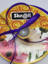 Лента атласная Skroll,6 мм,цвет № 121 (фиолетовый)