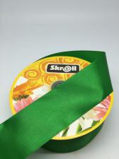 Лента атласная Skroll,50 мм,цвет № 76 (зелёный)