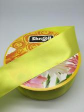 Лента атласная Skroll,50 мм,цвет № 192 (лимонный)