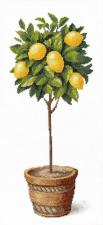 Набор для вышивания крестом Crystal Art Лимонное дерево. Размер - 20 х 44 см.