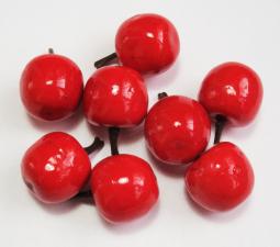 Яблоко красное декоративное,25 мм,уп.20 шт.