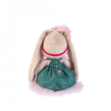 Зайка Ми в зелёном платье и с цветком, мягкая игрушка BudiBasa