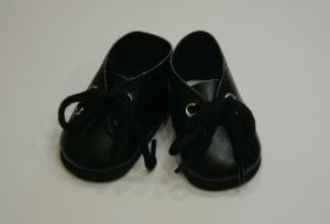 Ботинки на шнурках для кукол,чёрные