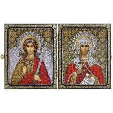 Складень "Святая мученица Татьяна (Татиана) Римская и Ангел Хранитель"