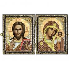 Складень "Христос Спаситель и Пресвятая Богородица Казанская"