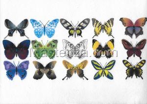 Фетр с рисунком "Бабочки", арт.FP-BF-15, 19х28 см