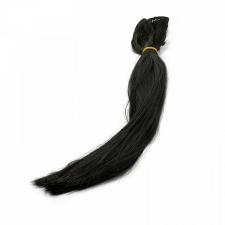 Трессы прямые цв.черный,длина волоса 30 см,длина тресса 50 см (2 шт)