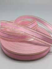 Лента атлас/органза декоративная,17 мм,цвет 1004 (светло-розовый)