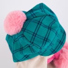 Зайка Ми в зелёной кепке и розовом шарфе, мягкая игрушка Budi Basa