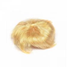 Волосы (парик) для кукол (прямые, короткие) цв.блондин,размер 6-8 см