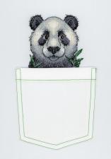 ТМ Жар-птица Набор для вышивания на одежде "Весёлая панда". Размер - 8 х 9 см.