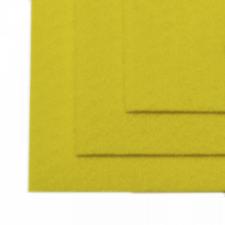 Фетр листовой жёсткий IDEAL,20 х 30 см,1 мм,цвет 633 лимон