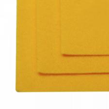 Фетр листовой жёсткий IDEAL,20 х 30 см,1 мм,цвет 640 тёмно-жёлтый