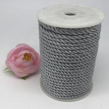 Шнур витой декоративный,3 мм,цвет серебро