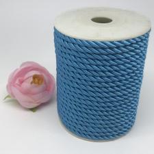 Шнур витой декоративный,5 мм,цвет голубой (№10)