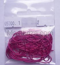 Канитель мягкая,1 мм,цвет №05700 тёмно-розовый