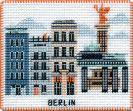 Овен | Набор-магнит для вышивания на пластиковой канве "Столицы мира.Берлин"