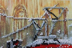 Набор-миди для вышивки бисером на натуральном художественном холсте "Трамвай желаний". Размер - 20 х 20 см.