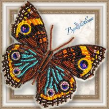 Набор для вышивки бисером на прозрачной основе "Бабочка "Прецис Лавиния""