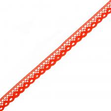Кружево-трикотаж,10 мм,цв.красный (108)
