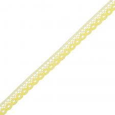 Кружево-трикотаж,10 мм,цв.светло-жёлтый (160)