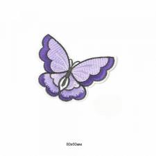 Термоаппликация "Бабочка",8х6 см,цв.фиолетовый