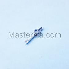 Металлическая подвеска "Ключ",цвет серебро,7 х 20 мм