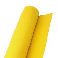 Фетр в рулоне жёсткий,1 мм,шир.90 см,цвет (Н-013,жёлтый)