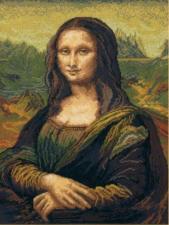 Чаривна Мить | Мона Лиза (по мотивам картины Леонардо ад Винчи). Размер - 30 х 40 см.