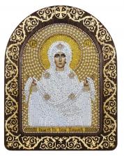 Набор для вышивания бисером иконы в рамке-киоте "Покров Пресвятой Богородицы"