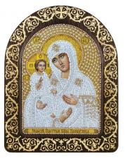 Набор для вышивания бисером иконы в рамке-киоте "Богородица "Троеручица""