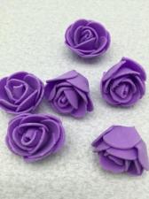 Роза из фоамирана,3 см,цвет фиолетовый (purple),10 шт