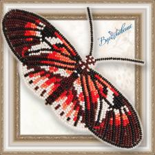 Набор для вышивки бисером на прозрачной основе "Бабочка "Геликония Фортепиано""