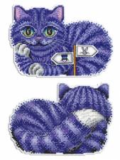 ТМ Жар-птица | Набор для вышивания на пластиковой канве "Чеширский кот". Размер - 16 х 12 см.