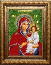 Тихвинская икона Божьей Матери. Размер - 18,5 х 25,5 см.
