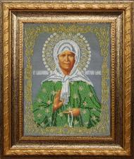Икона Святая Матрона Московская (трунцал). Размер - 19,5 х 24,5 см.