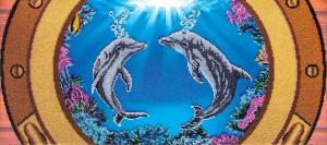 Абрис Арт | Дельфины. Размер - 66 х 30 см