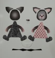 Новая слобода | Набор для шитья куклы и мягкой игрушки "Девочка с котиком"