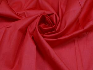 Ткань сатин гладкокрашеный, 120г/м², 100% хлопок, шир.220см, цв.красный уп.3м