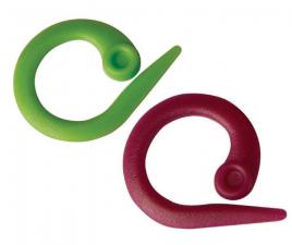 Knit Pro Маркировщик для петель "Круг", пластик, зелёный/красный, уп.30шт