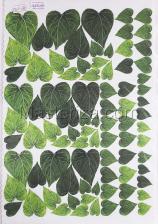Заготовка для аппликаций на ткани (листья подсолнуха) ОАР-20