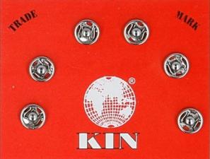 Кнопки пришивные, металл, "KOH-I-NOOR", d 5 мм, цвет никель, 6 шт