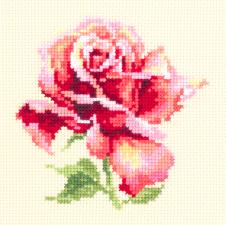 Чудесная игла | Прекрасная роза. Размер - 11 х 11 см