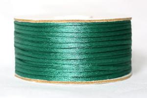 Шнур атласный круглый 2-3мм цв. 3045 зелёный