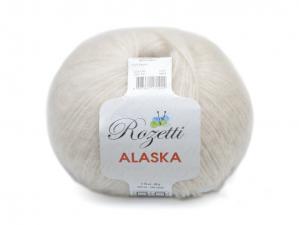 Пряжа Rozetti Alaska (44% акрил, 26% полиамид, 15% альпака, 15% суперстирка шерсть мериноса,50г/225м),231-18 молочный