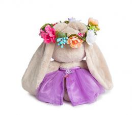 Зайка Ми в веночке и фиолетовом платье (Малыш). Размер - 15 см.
