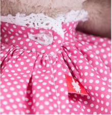 Зайка Ми в розовой юбочке и с вишней (Малыш). Размер - 15 см.