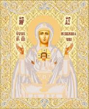 Маричка | Икона Божией Матери "Неупиваемая чаша" (золото). Размер - 26 х 32 см