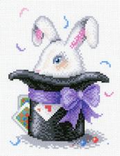 МП Студия | Канва для вышивания крестиком "Волшебный кролик". Размер - 21*30/14*18 см