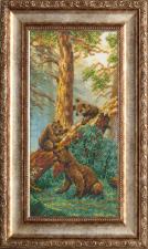 Русская искусница | Три медведя (по мотивам картины И.И.Шишкина фрагмент).Размер - 13 х 26 см